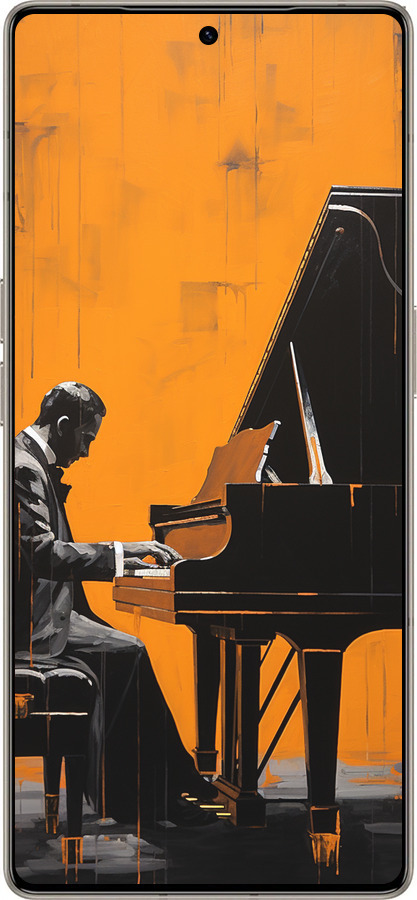 Силиконовый чехол Чехол для телефона Мужчина за Роялем для Infinix Note 50 Pro+ - 5938u-4041 изображение 