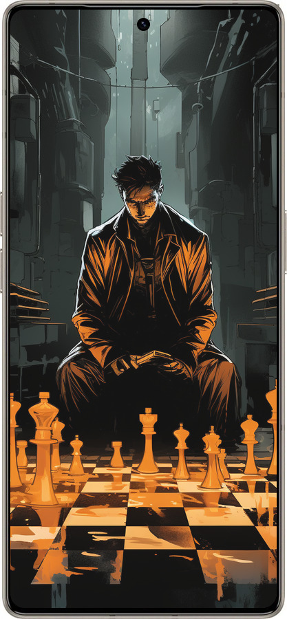 Силиконовый чехол Шахматы для Infinix Note 50 Pro+ - 5951u-4041 изображение 