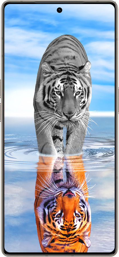 Силиконовый чехол Тигр для Infinix Note 50 Pro+ - 6016u-4041 изображение 