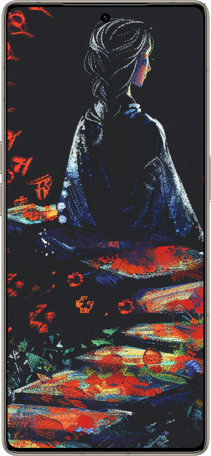 Силиконовый чехол Мечтательная девушка для Infinix Note 50 Pro+ - 6042u-4041 изображение 