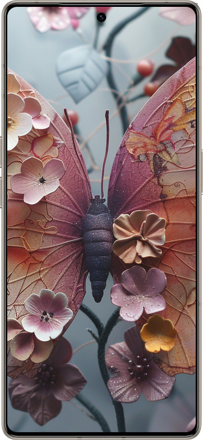 Силиконовый чехол Fairy Butterfly для Infinix Note 50 Pro+ - 6048u-4041 изображение 