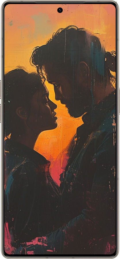 Силиконовый чехол Любовь на полотне для Infinix Note 50 Pro+ - 6067u-4041 изображение 