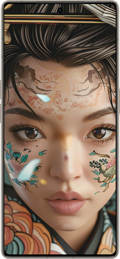 Силиконовый чехол Взгляд души самурая для Infinix Note 50 Pro+ - 6076u-4041 изображение 