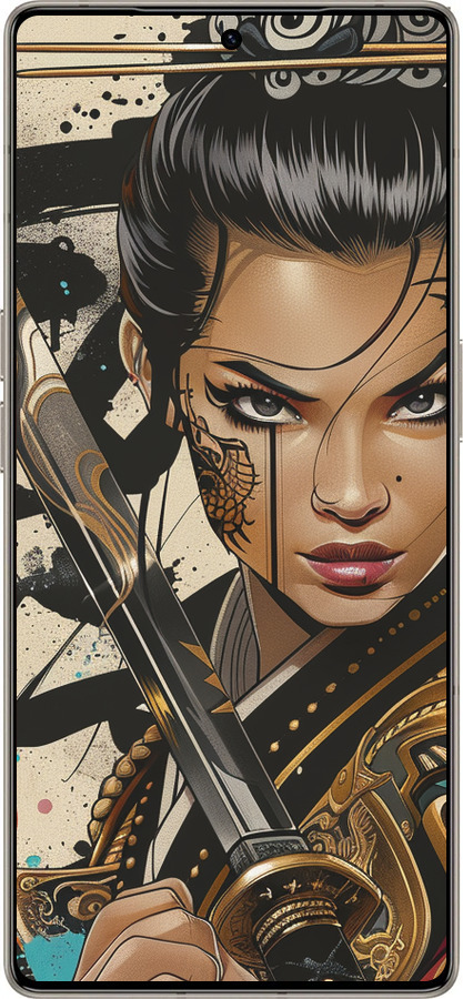 Силиконовый чехол Воительница ветров для Infinix Note 50 Pro+ - 6077u-4041 изображение 