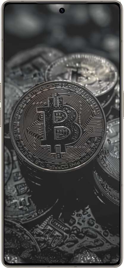 Силиконовый чехол Black Bitcoin для Infinix Note 50 Pro+ - 6090u-4041 изображение 