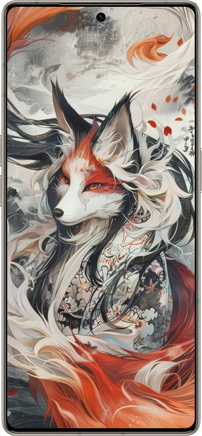 Силиконовый чехол Дух кицунэ' для Infinix Note 50 Pro+ - 6107u-4041 изображение 