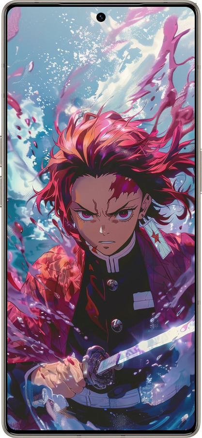 Силиконовый чехол Танджиро Камадо: Клинок рассекающий демонов для Infinix Note 50 Pro+ - 6111u-4041 изображение 