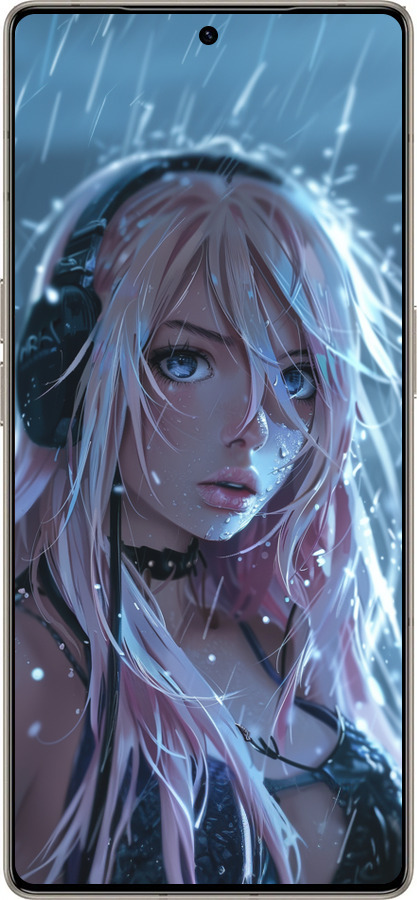 Силиконовый чехол Неоновый дождь для Infinix Note 50 Pro+ - 6119u-4041 изображение 