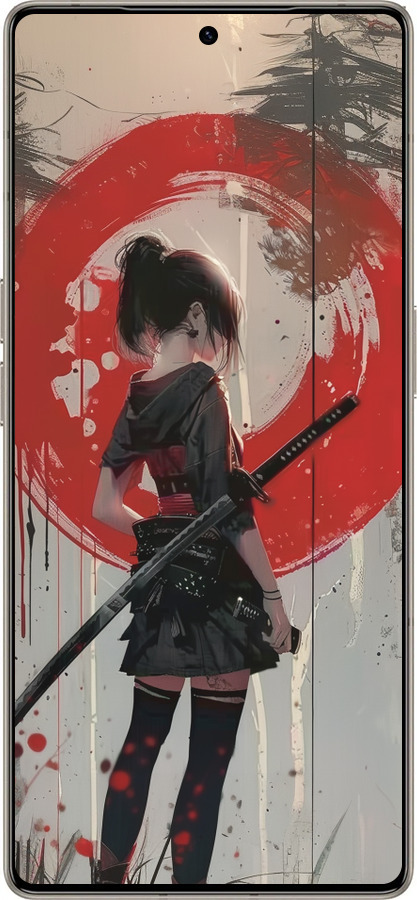 Силиконовый чехол Сумерки воина: Танец с катаной для Infinix Note 50 Pro+ - 6123u-4041 изображение 