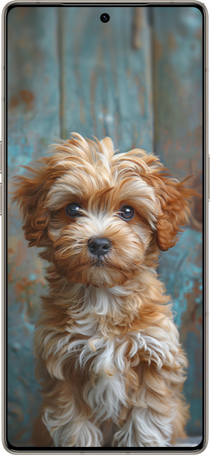 Силиконовый чехол Щенок мальтипу для Infinix Note 50 Pro+ - 6157u-4041 изображение 