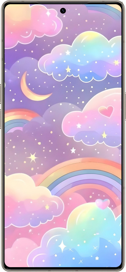 Силіконовий чехол Хмари та веселка для Infinix Note 50 Pro+ - 6312u-4041 изображение 