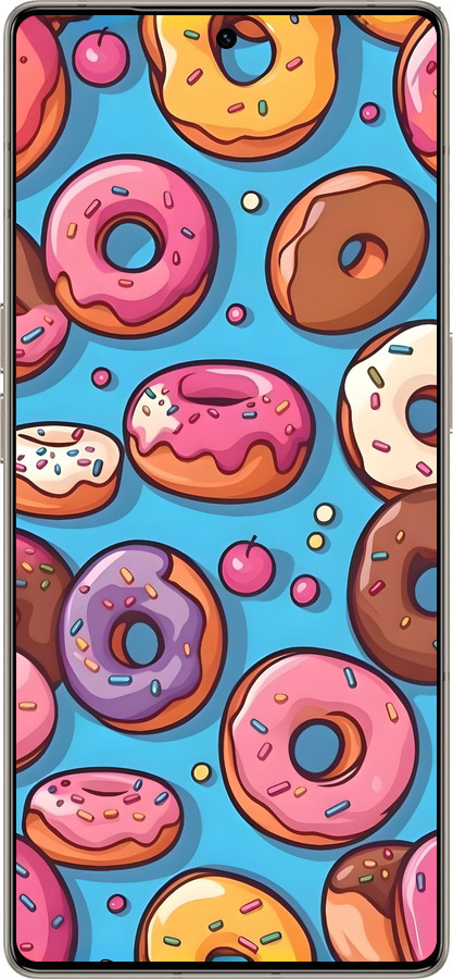 Силиконовый чехол Пончики для Infinix Note 50 Pro+ - 6318u-4041 изображение 