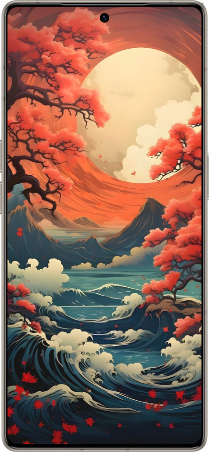 Силиконовый чехол Природа японии для Infinix Note 50 Pro+ - 6327u-4041 изображение 