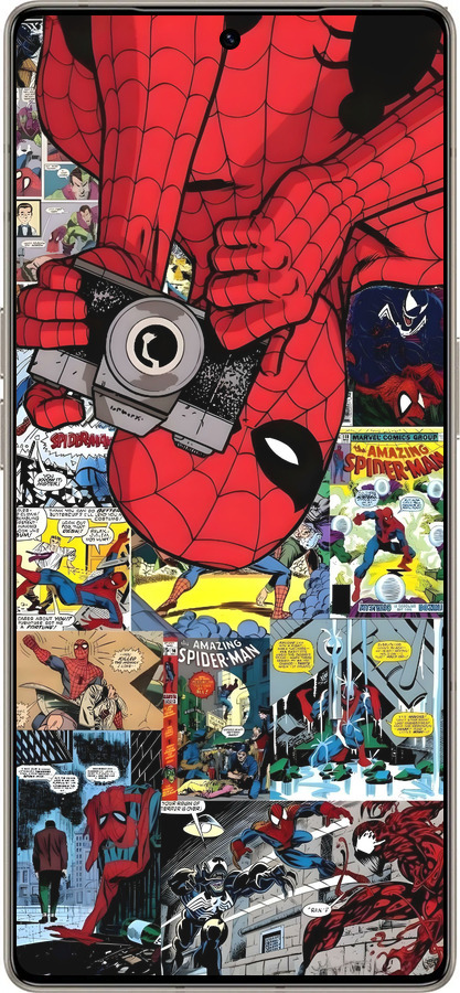 Силиконовый чехол Человек паук 2 для Infinix Note 50 Pro+ - 6333u-4041 изображение 