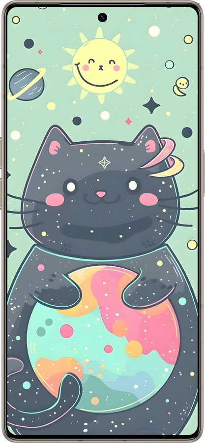 Силиконовый чехол Милый котик для Infinix Note 50 Pro+ - 6364u-4041 изображение 