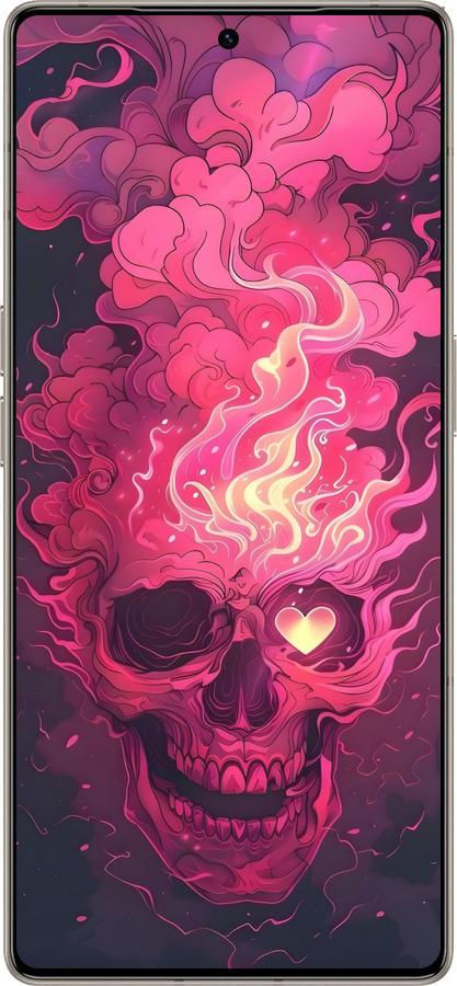 Силіконовий чехол Череп арт для Infinix Note 50 Pro+ - 6385u-4041 изображение 