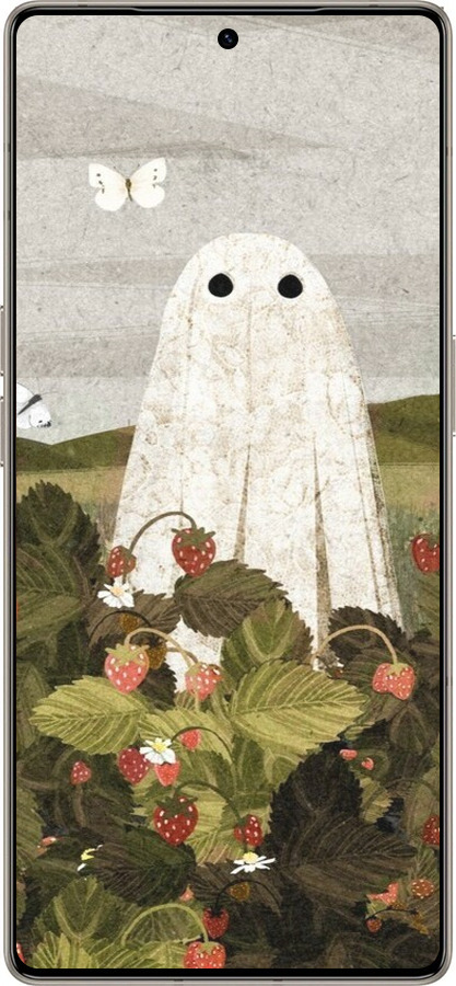 Силиконовый чехол Клубничные поля и привидения для Infinix Note 50 Pro+ - 6426u-4041 изображение 
