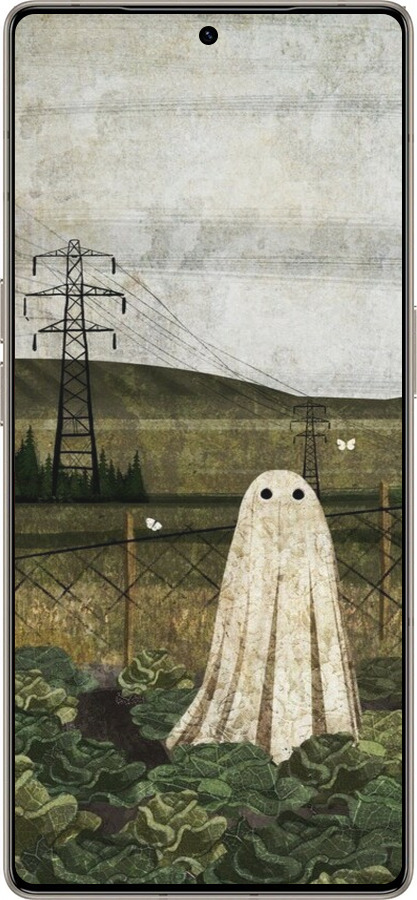 Силиконовый чехол Иллюстрация призрак в капусте для Infinix Note 50 Pro+ - 6440u-4041 изображение 