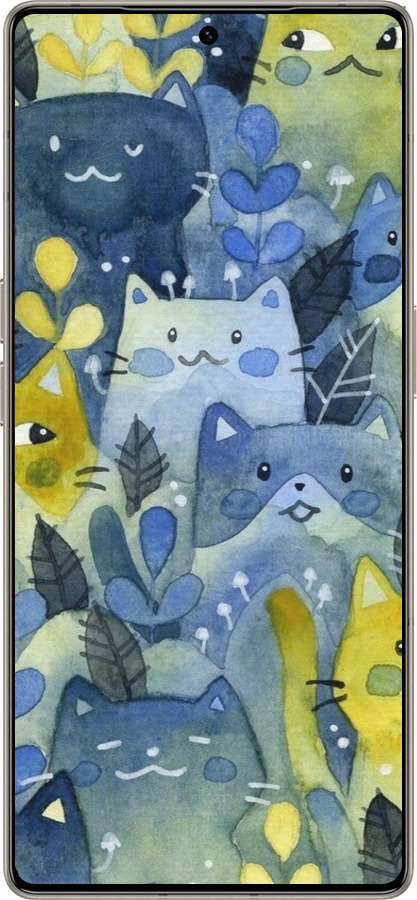 Силиконовый чехол С изображением кошачьего леса для Infinix Note 50 Pro+ - 6447u-4041 изображение 