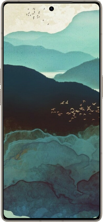 Силиконовый чехол С изображением гор Индиго для Infinix Note 50 Pro+ - 6484u-4041 изображение 