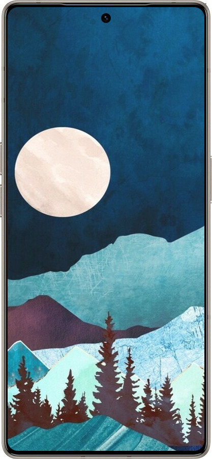 Силиконовый чехол Горная идиллия ночной пейзаж для Infinix Note 50 Pro+ - 6488u-4041 изображение 