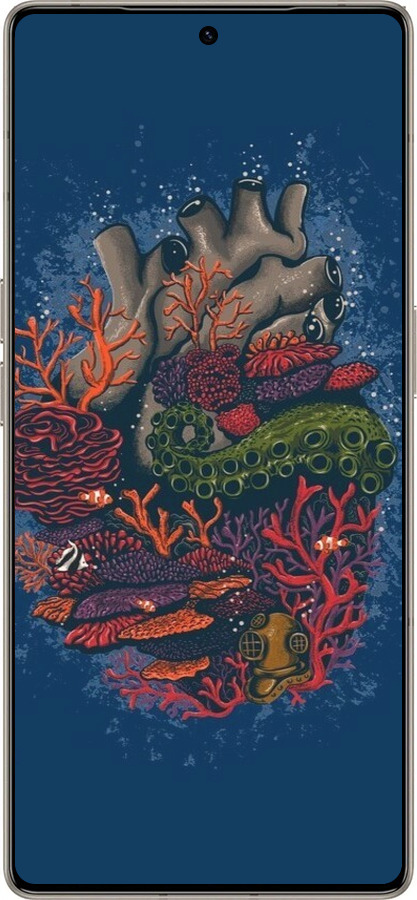 Силиконовый чехол Сердце моря для Infinix Note 50 Pro+ - 6506u-4041 изображение 