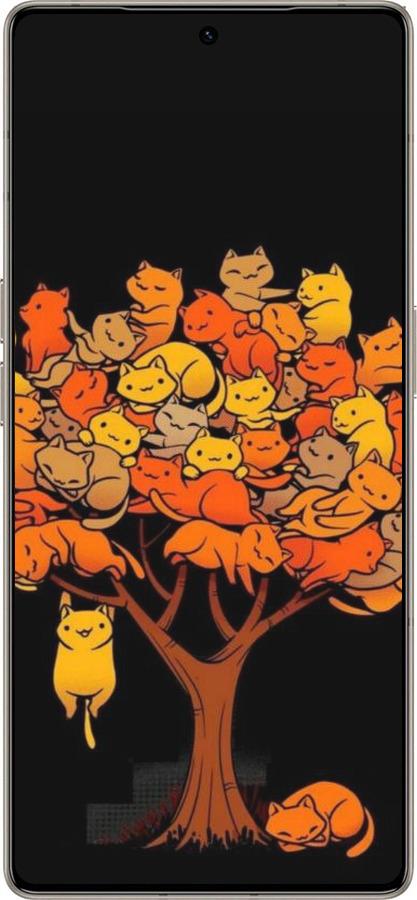 Силіконовий чехол Дерево та котики для Infinix Note 50 Pro+ - 6516u-4041 изображение 