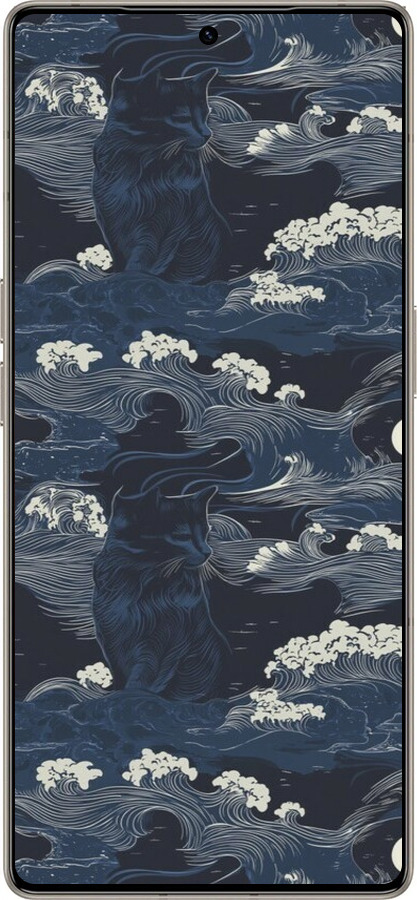 Силиконовый чехол Морская тематика в стиле арт-деко для Infinix Note 50 Pro+ - 6520u-4041 изображение 