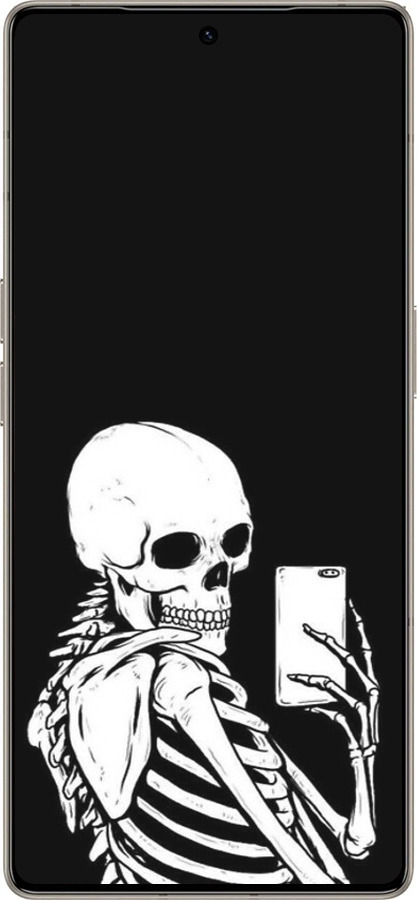 Силиконовый чехол Скелет делает Selfie для Infinix Note 50 Pro+ - 6535u-4041 изображение 