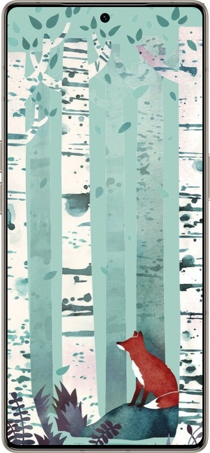 Силиконовый чехол Лис в зелёном лесу для Infinix Note 50 Pro+ - 6547u-4041 изображение 