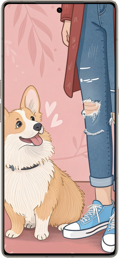 Силиконовый чехол Корги 3 для Infinix Note 50 Pro+ - 6707u-4041 изображение 