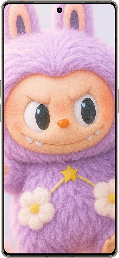 Силіконовий чехол Лабубу для Infinix Note 50 Pro+ - 6708u-4041 изображение 