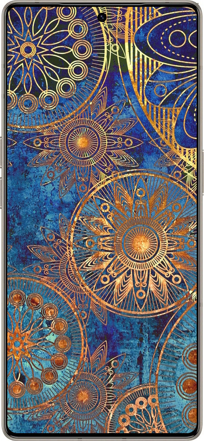 Силіконовий чехол Золотий візерунок для Infinix Note 50 Pro+ - 678u-4041 изображение 