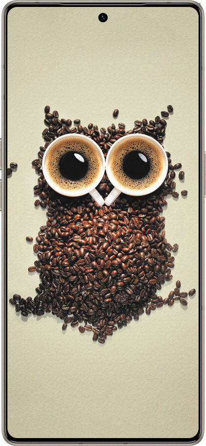 Силіконовий чехол Сова з кави для Infinix Note 50 Pro+ - 777u-4041 изображение 