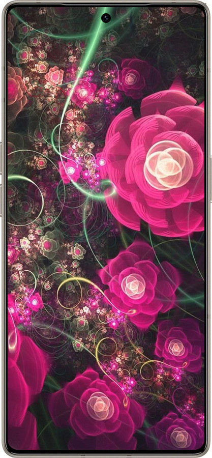 Силиконовый чехол Абстрактные цветы 3 для Infinix Note 50 Pro+ - 850u-4041 изображение 