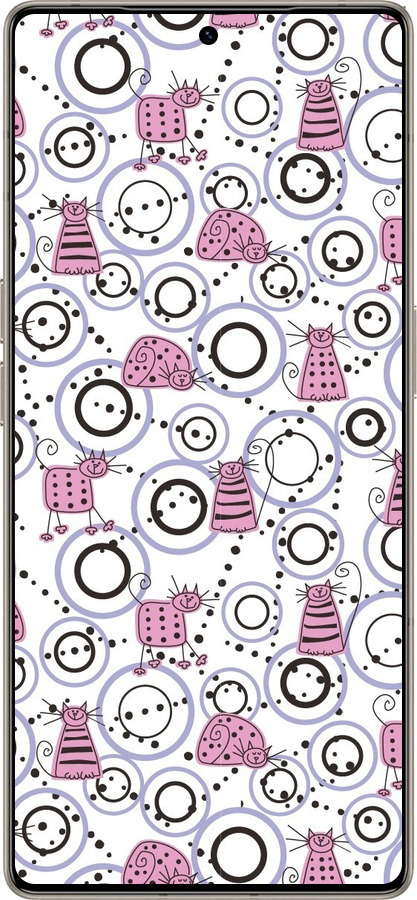 Силиконовый чехол Смешные коты для Infinix Note 50 Pro+ - 907u-4041 изображение 