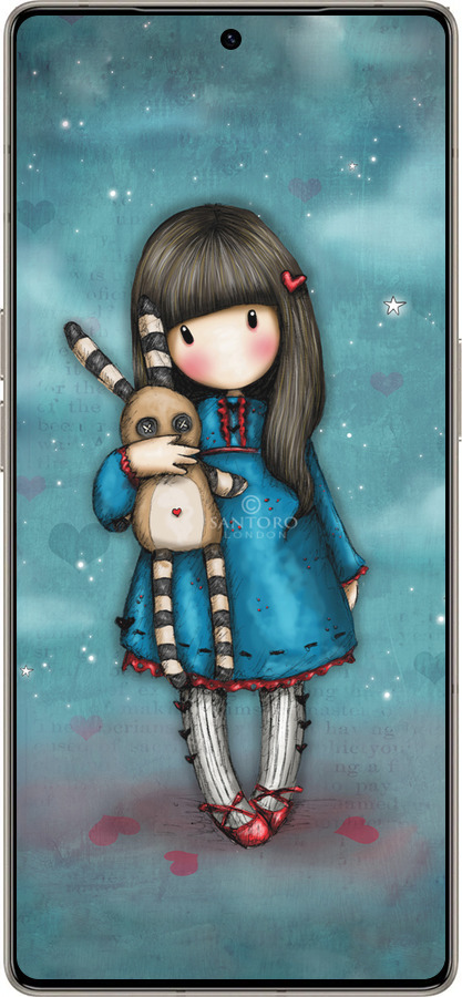 Силиконовый чехол Девочка с зайчиком для Infinix Note 50 Pro+ - 915u-4041 изображение 