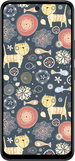 Силиконовый чехол Котята v4 для Infinix Smart 10 PLus - 1224u-4108 изображение 