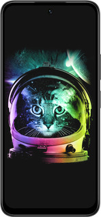 Силиконовый чехол Кот-астронавт для Infinix Smart 10 PLus - 4154u-4108 изображение 