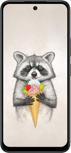 Силиконовый чехол Енотик с мороженым для Infinix Smart 10 PLus - 4602u-4108 изображение 