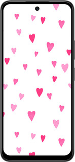 Силиконовый чехол Сердечки 2 для Infinix Smart 10 PLus - 4763u-4108 изображение 