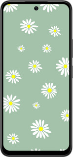 Силиконовый чехол Ромашки v4 для Infinix Smart 10 PLus - 5603u-4108 изображение 