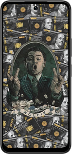 Силиконовый чехол Волк с валл стрит для Infinix Smart 10 PLus - 6287u-4108 изображение 