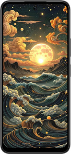 Силиконовый чехол Арт волны для Infinix Smart 10 PLus - 6332u-4108 изображение 