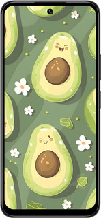 Силиконовый чехол Авокадо для Infinix Smart 10 PLus - 6380u-4108 изображение 