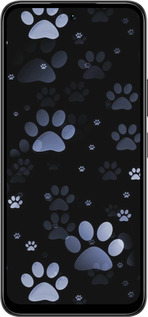 Силиконовый чехол С синими отпечатками лап для Infinix Smart 10 PLus - 6441u-4108 изображение 