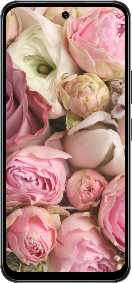 Силиконовый чехол Розы v2 для Infinix Smart 10 PLus - 2320u-4108 изображение 