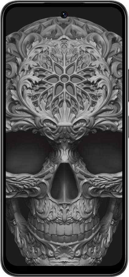 Силиконовый чехол skull-ornament для Infinix Smart 10 PLus - 4101u-4108 изображение 