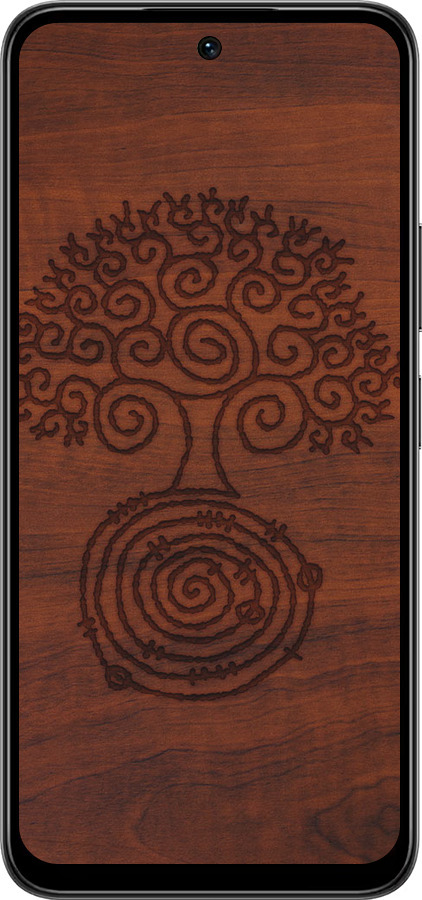 Силиконовый чехол Узор дерева для Infinix Smart 10 PLus - 4119u-4108 изображение 