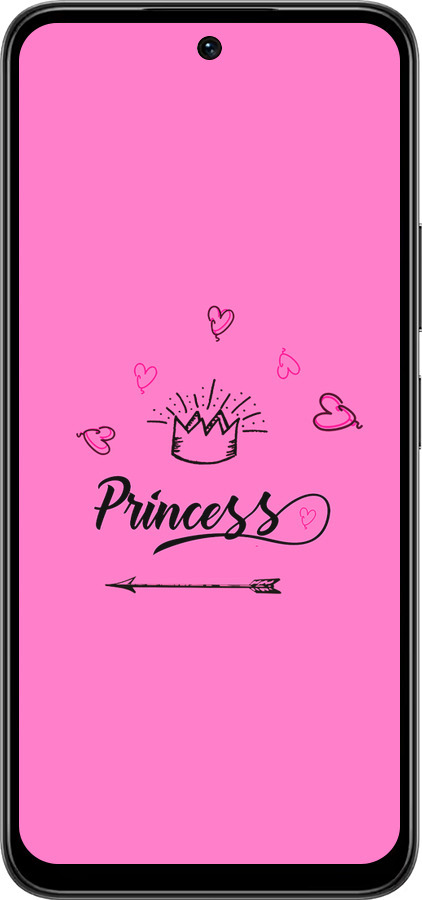 Силиконовый чехол Princess для Infinix Smart 10 PLus - 4361u-4108 изображение 